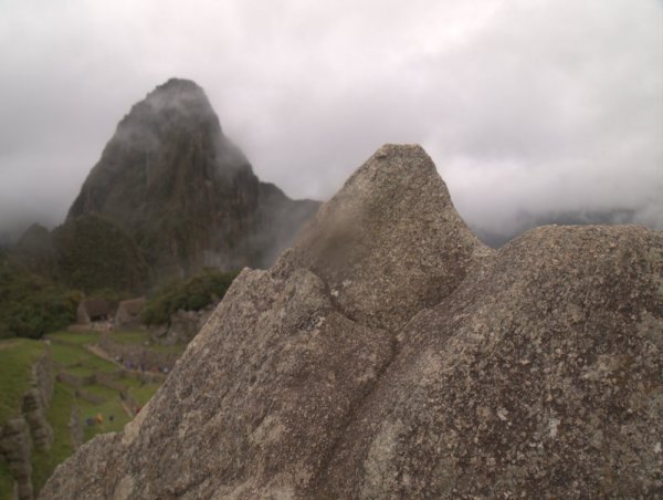 The Incas apparently shaped this rock to be a miniature Machu Picchu.
