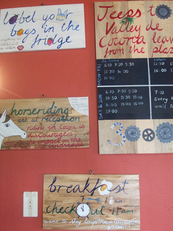 Signs in the kitchen